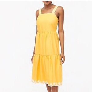 J. Crew Factory Yellow Midi Dress